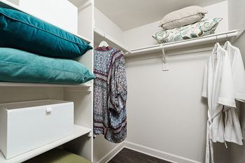 Spacious bedroom closets